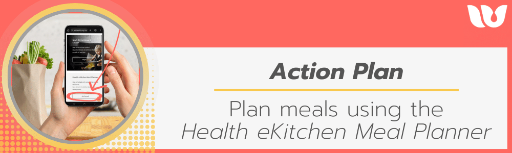 Action plan: Plan meals using the Health eKitchen Meal Planner